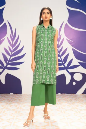1 Pc Printed Cambric Shirt 