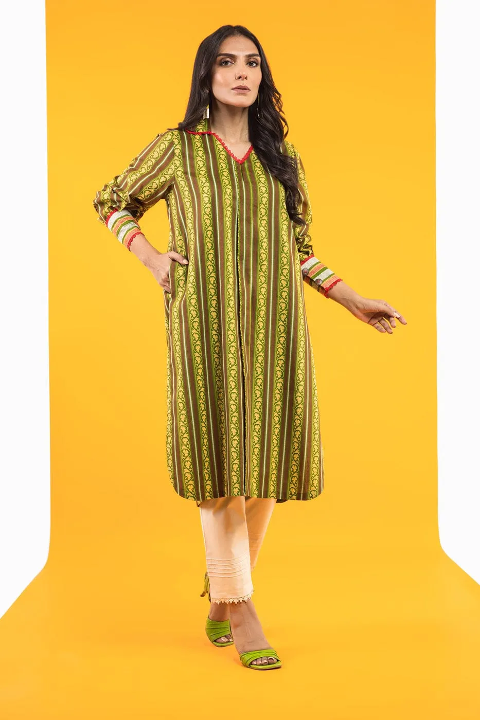 1 Pc Printed Lawn Shirt