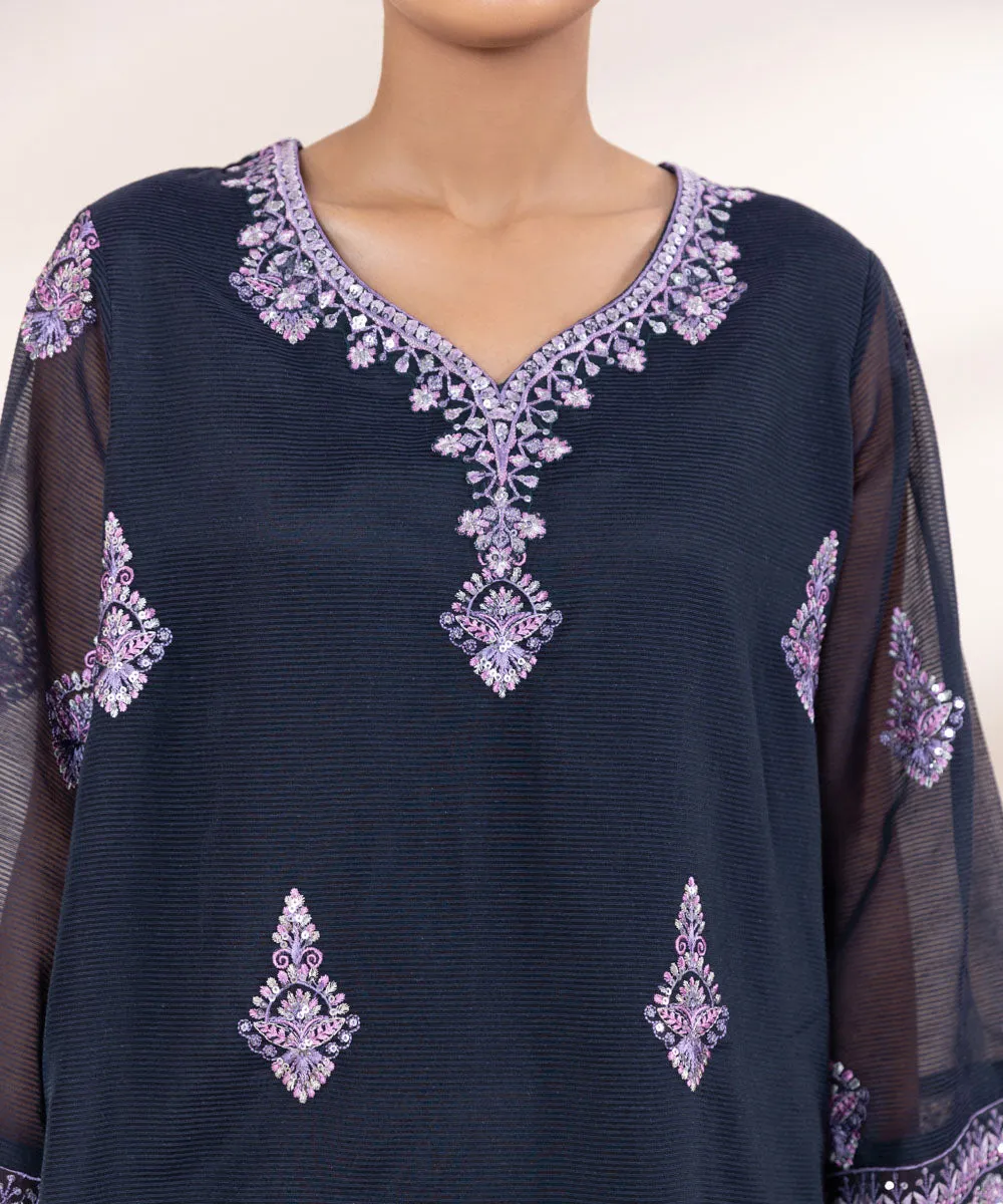 3 Piece - Embroidered Karandi Suit
