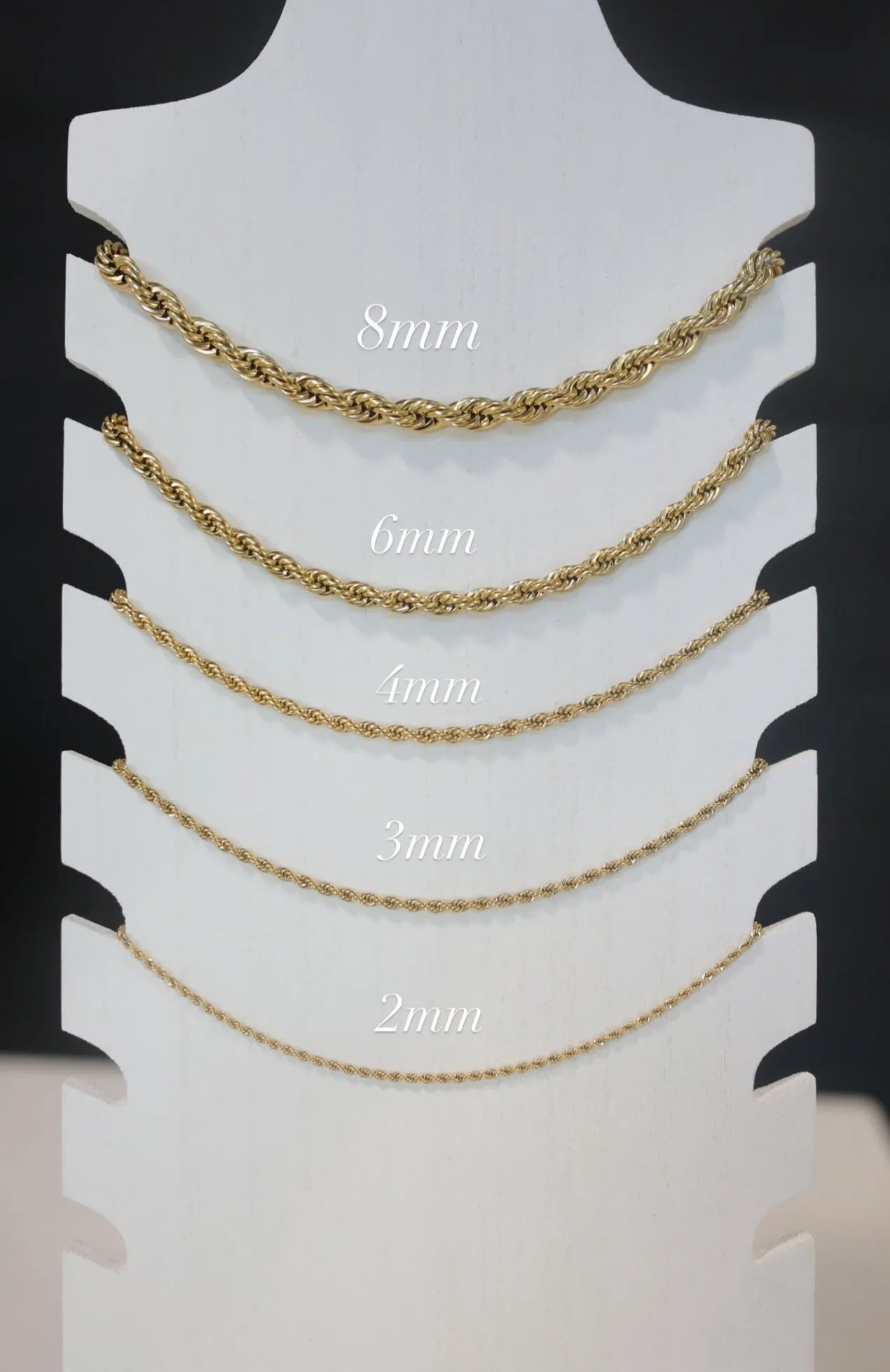 3mm Elegant Twist Necklace