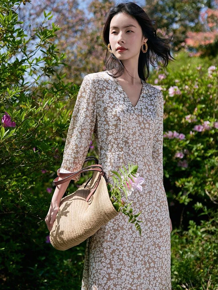Acetate Printed Dress