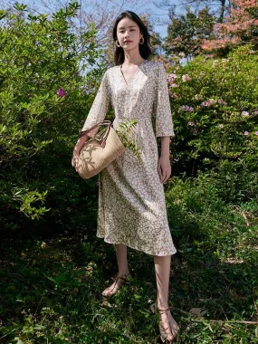 Acetate Printed Dress