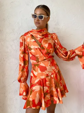Acler Dunleer Dress in Amber Bloom