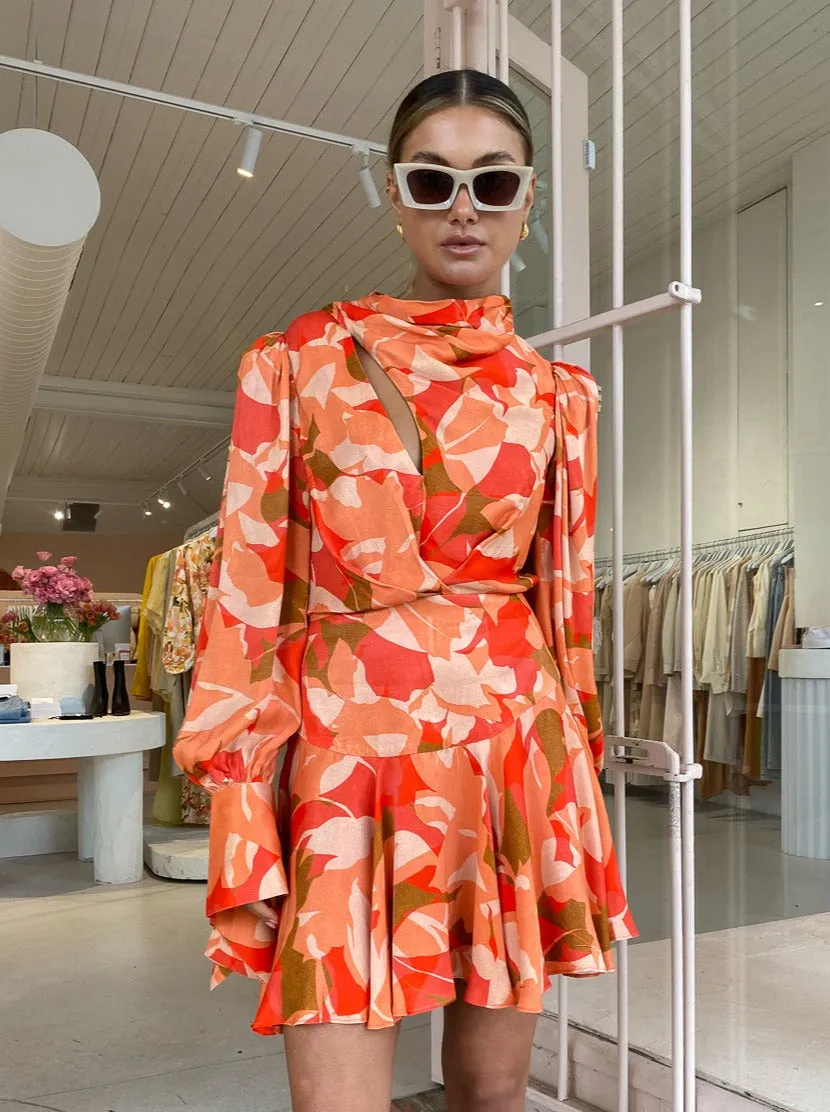 Acler Dunleer Dress in Amber Bloom