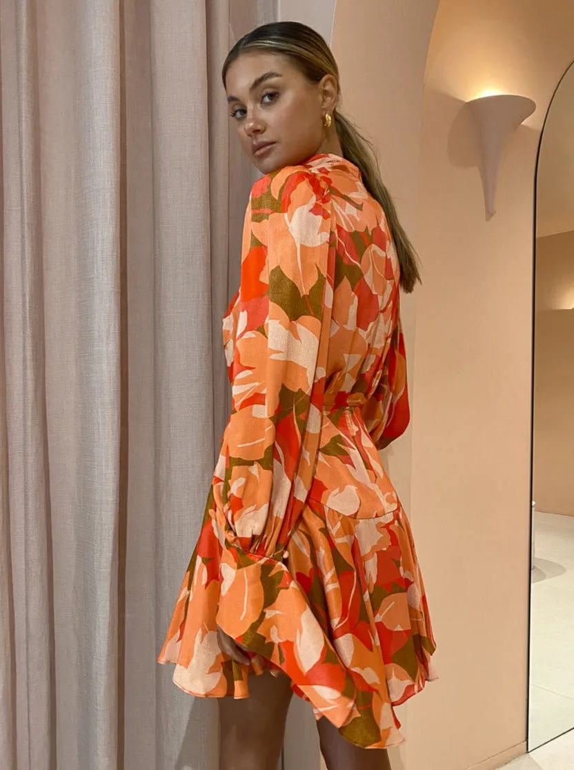Acler Dunleer Dress in Amber Bloom