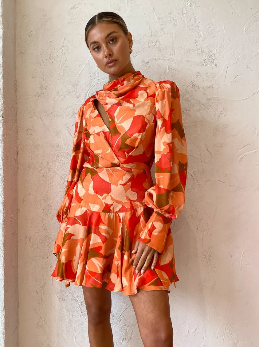 Acler Dunleer Dress in Amber Bloom