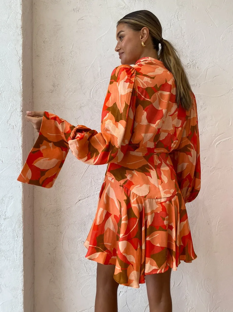 Acler Dunleer Dress in Amber Bloom
