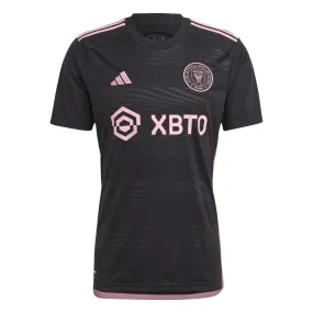 Adidas Men Inter Miami CF 23/24 MLS Away Black Pink Jersey HI1888