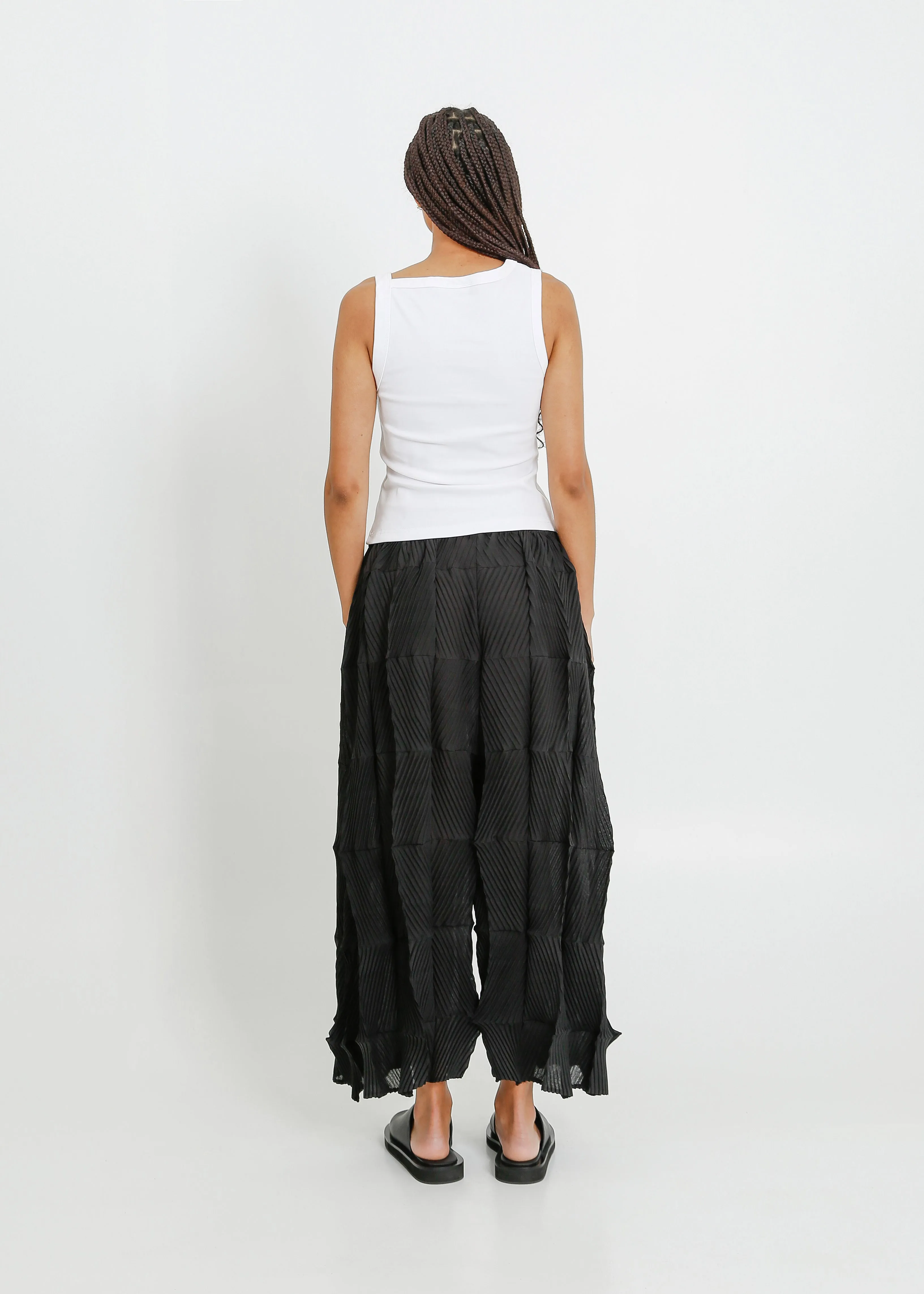 ATLEY PLEAT CULOTTE  / BLACK