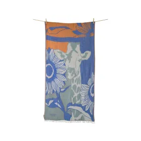 Beach Towel Giraffe Colorful