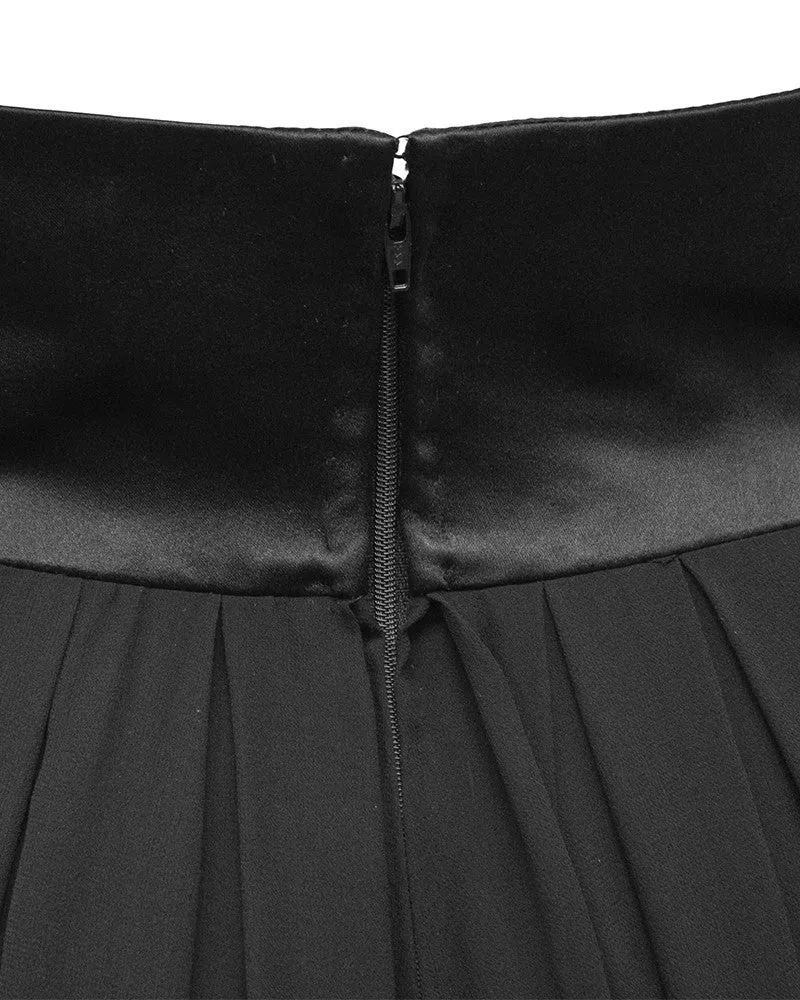 Black Chiffon Skirt