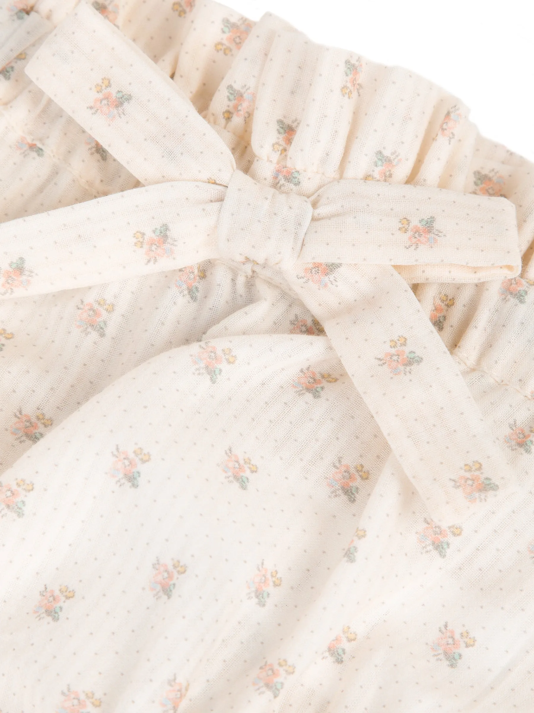 Bloomers - Ecru floral print cotton
