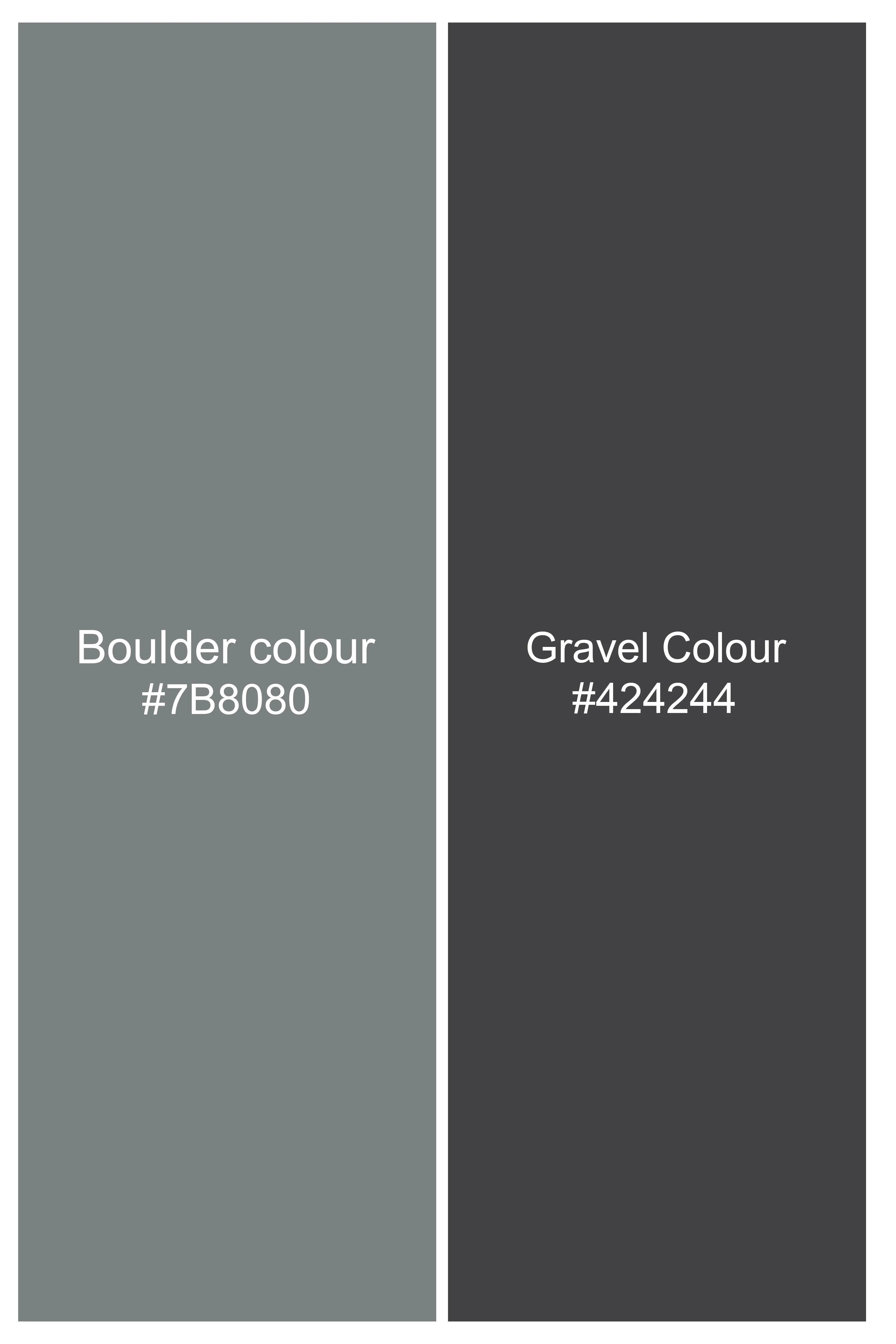 Boulder Gray Checkered Wool Rich Pant