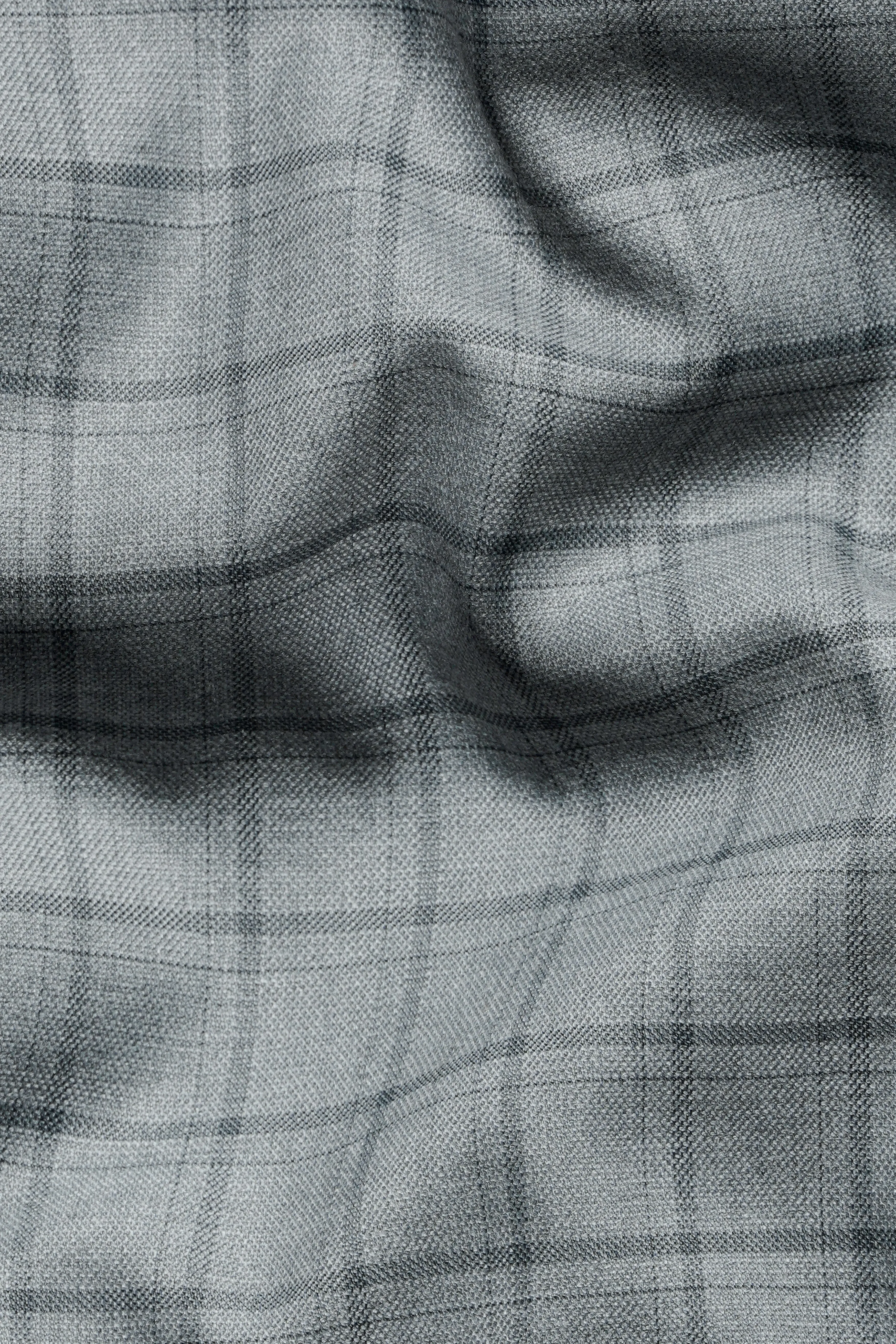 Boulder Gray Checkered Wool Rich Pant