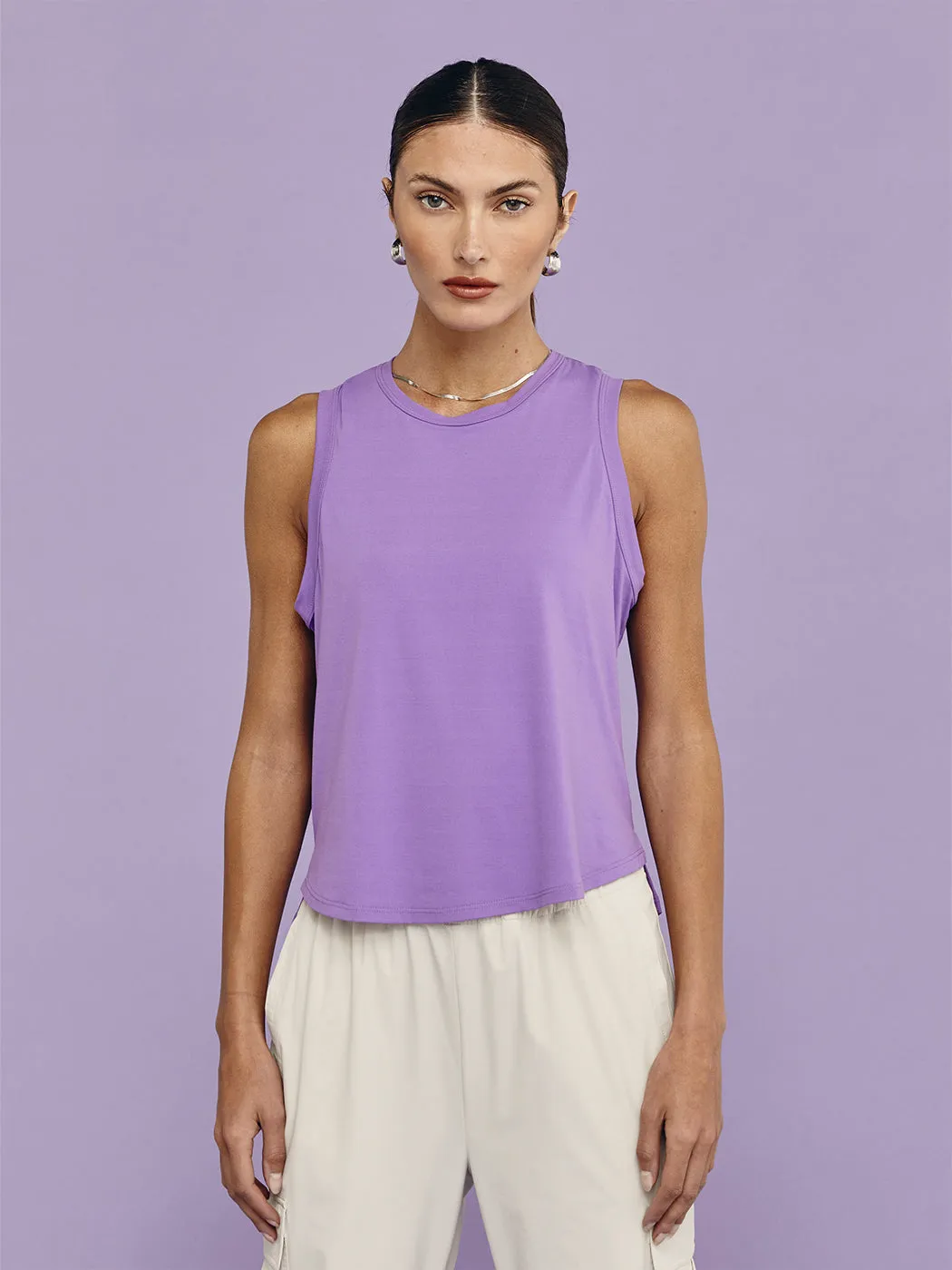 Breathe Tee - Amethyst