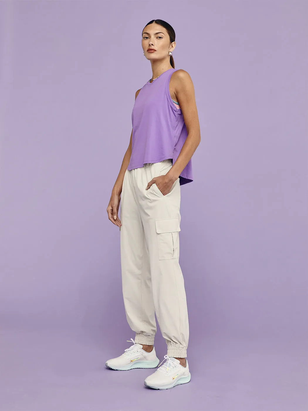 Breathe Tee - Amethyst