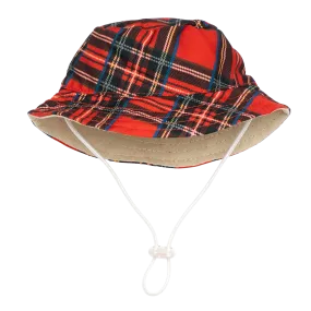 Bucket Hat | Red Plaid