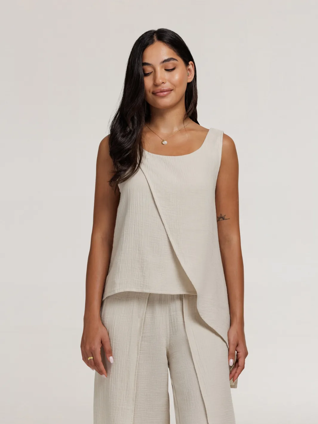 Caro Cotton Top Stone