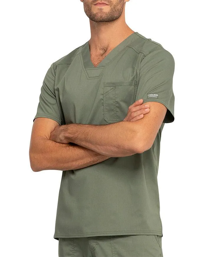 Cherokee Workwear Revolution Men's V-Neck Top