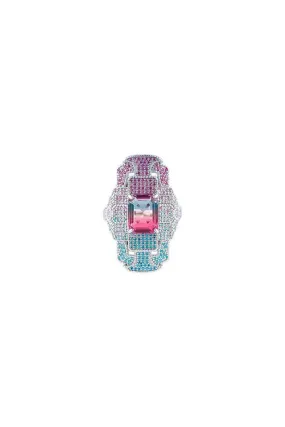 Colorful Goodtrip Collection Art Deco Ring