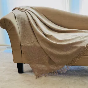 Cotton Throw Blanket For Sofa, Solid Color Throw,  Outdoor Blanket, Summer Throw for Beach, Sofa Spread, Couch Blanket,  Picnic Blanket