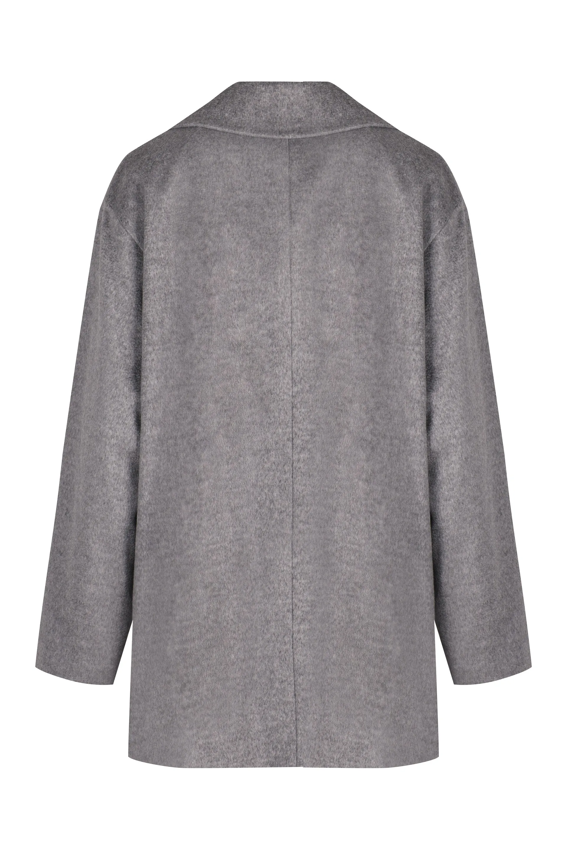 DOUBLE-BREASTED WOOL COAT