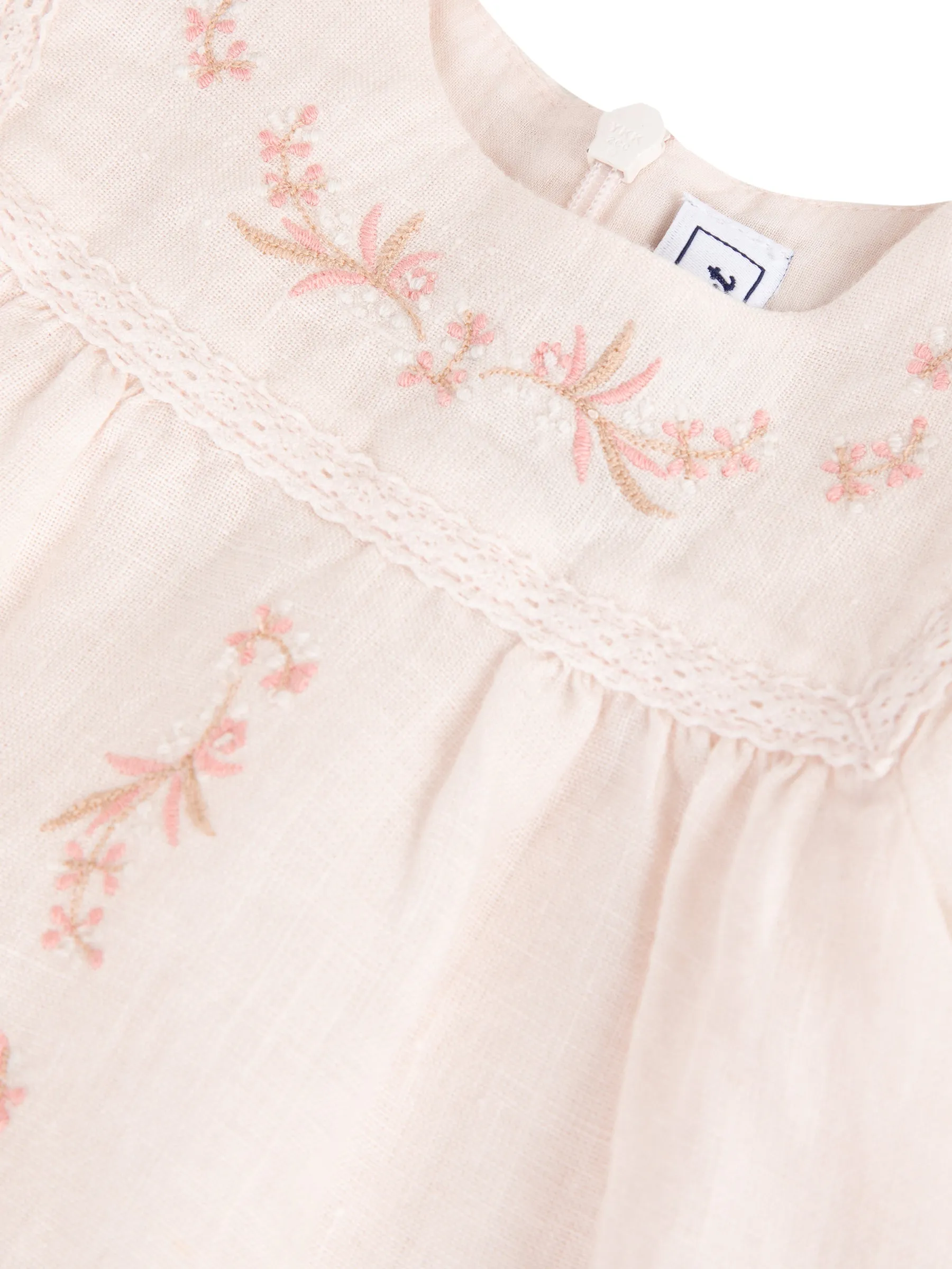 Dress - Pale pink linen