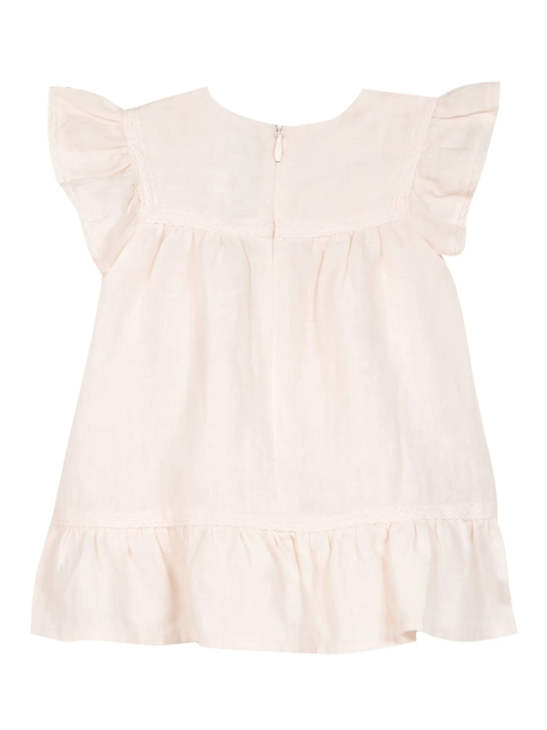 Dress - Pale pink linen