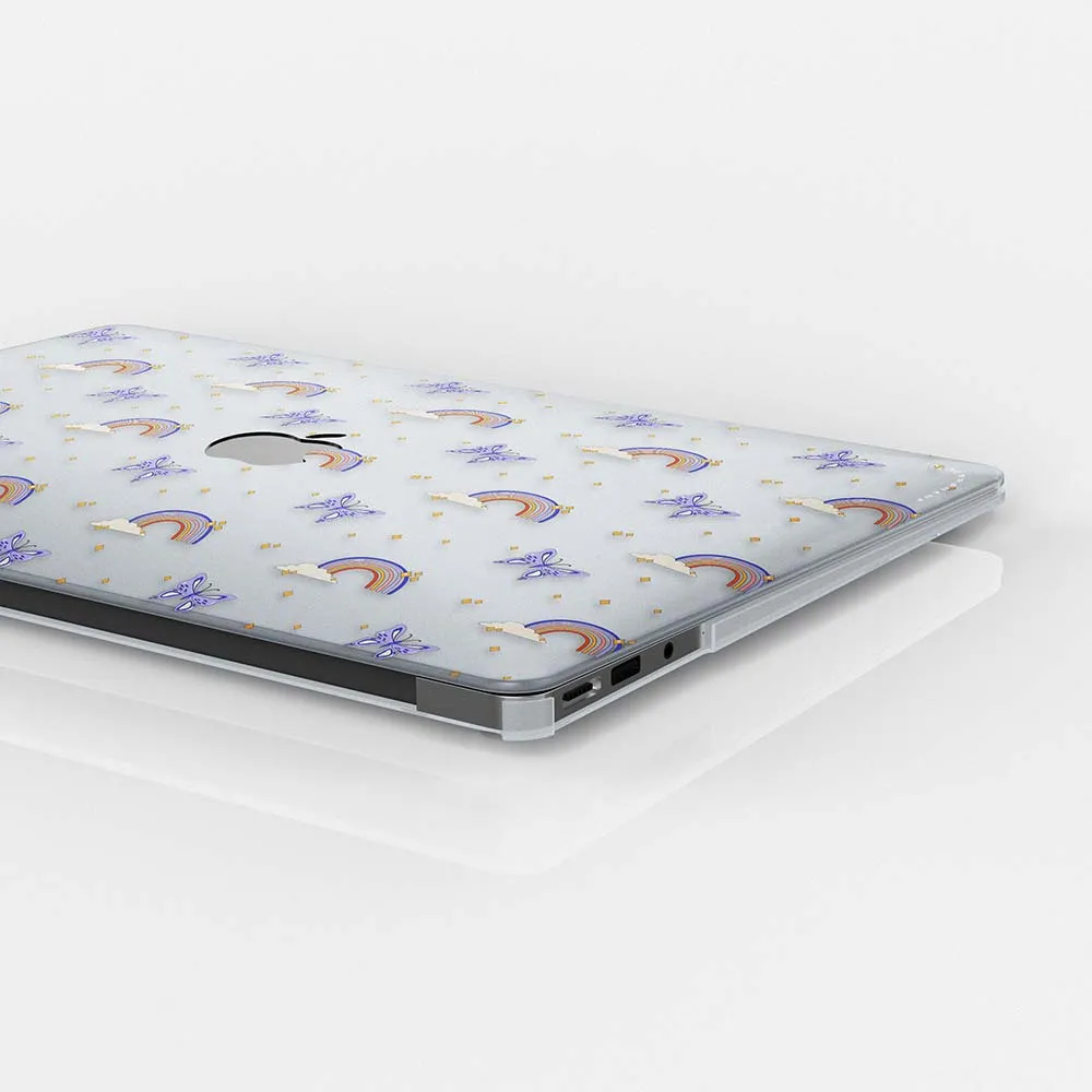 Macbook Case - Purple Butterflies