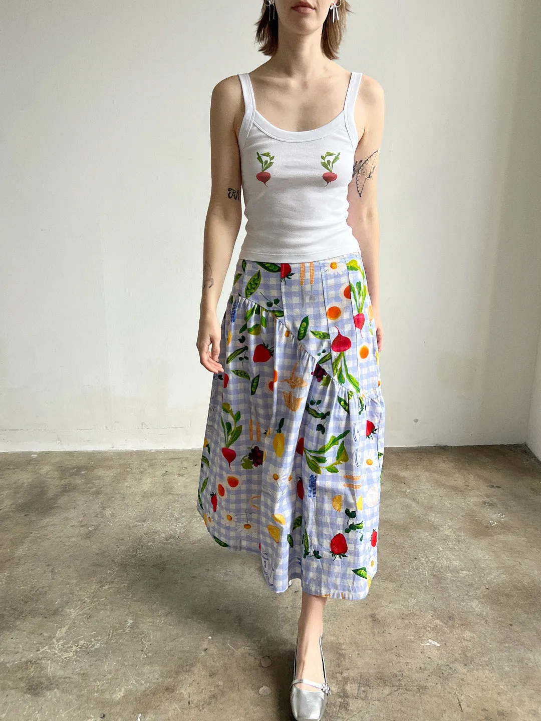 Maeve Midi Skirt - Picnic Alfresco