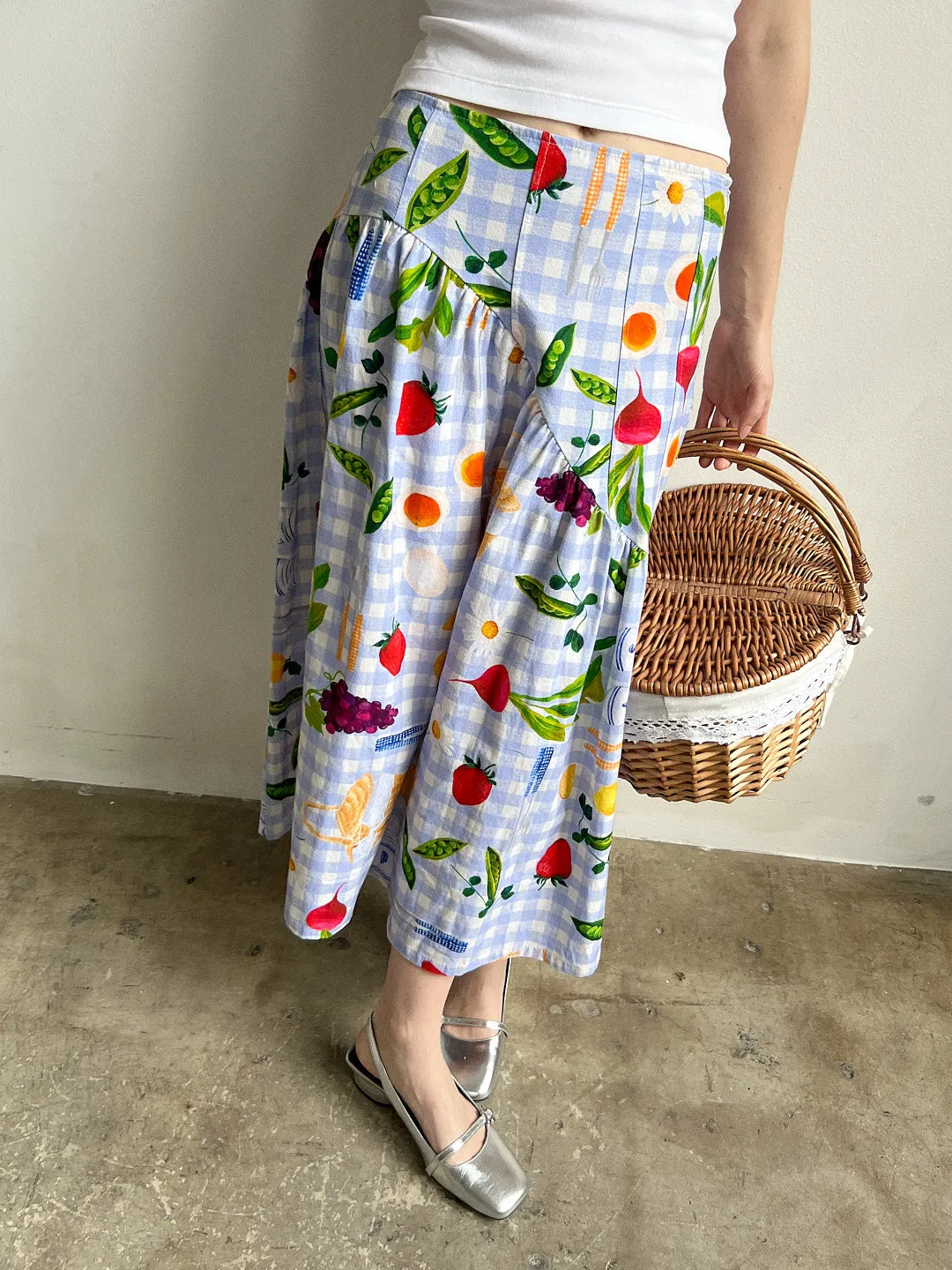 Maeve Midi Skirt - Picnic Alfresco