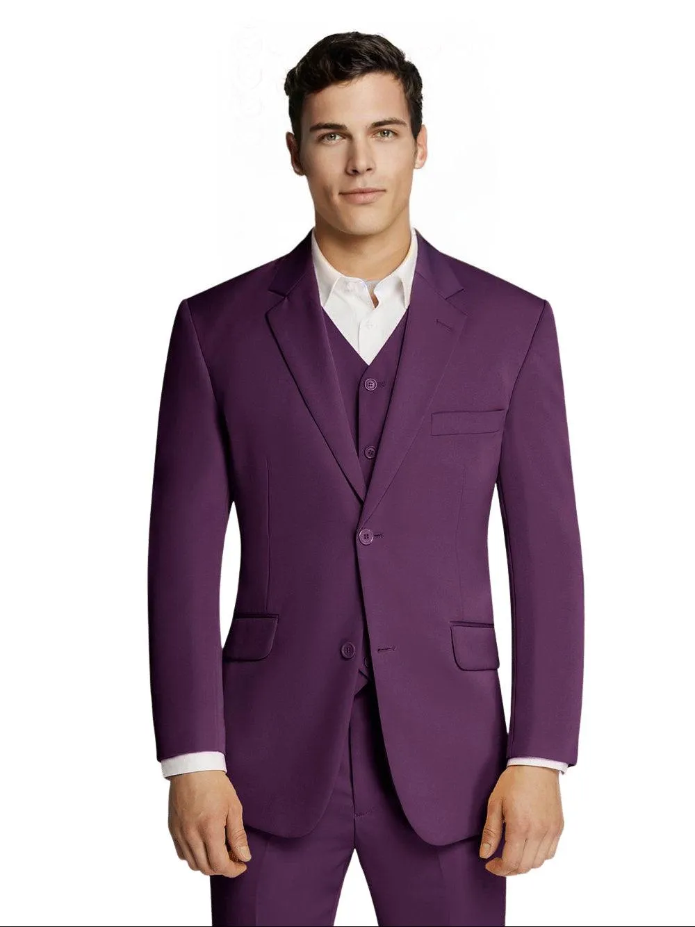Microfiber Purple Suit