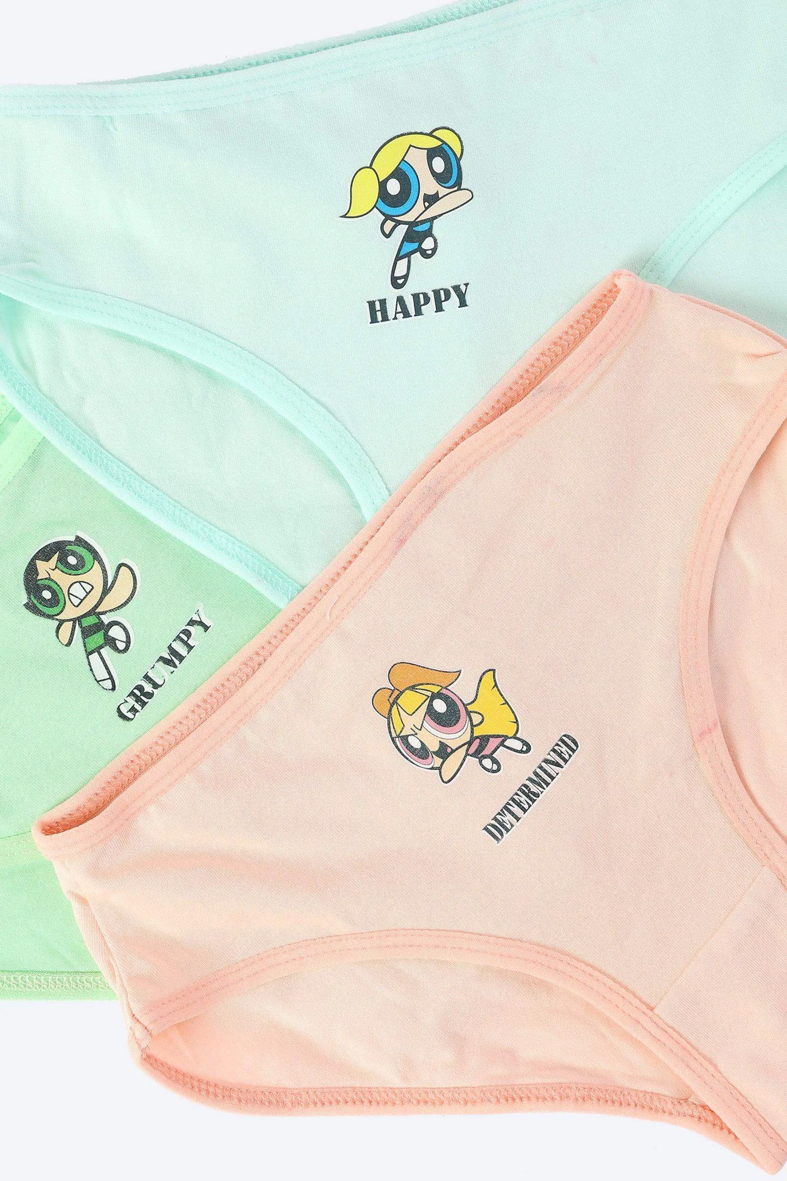 Pack of 3 Girly Brief Panties