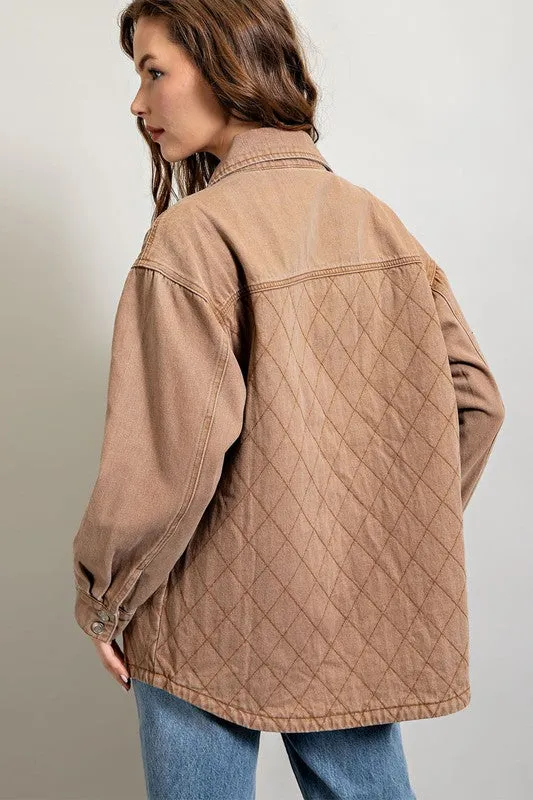 Quilted Button Down Jacket (DS)