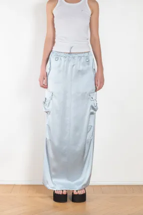 Satin Cargo Skirt