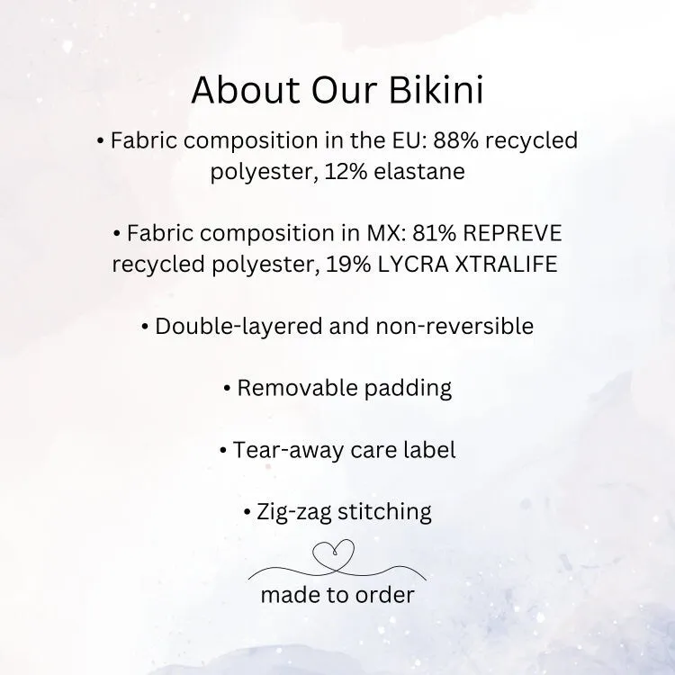 Scandinavian Forest Recycled Purple High Waist Bikini