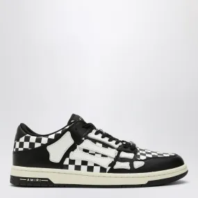 SKEL TOP LOW BLACK/WHITE PLAID SNEAKER