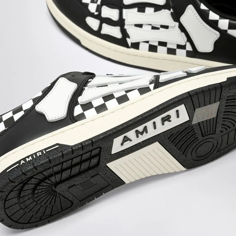 SKEL TOP LOW BLACK/WHITE PLAID SNEAKER