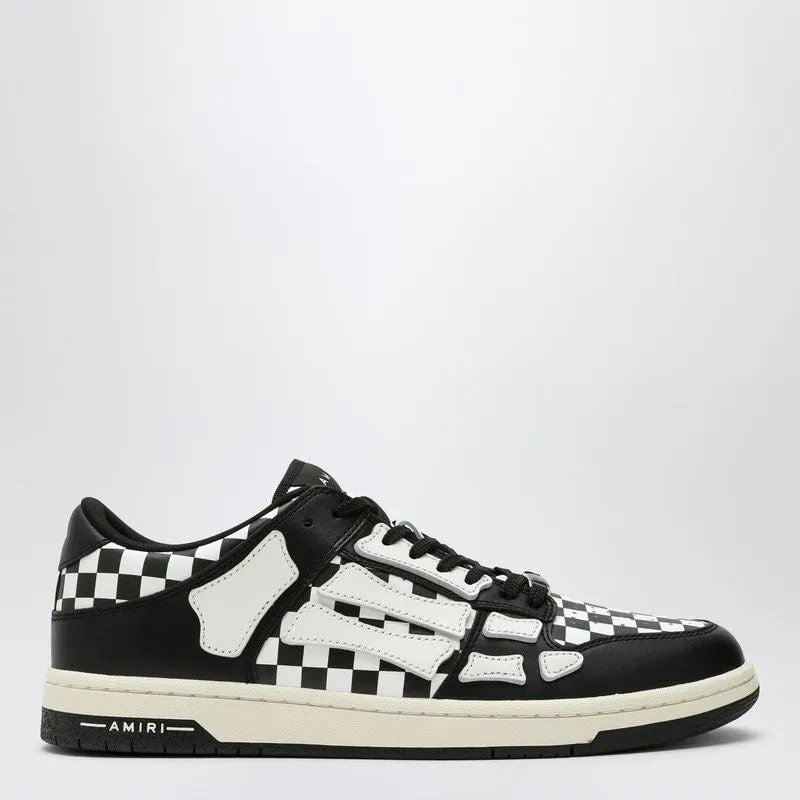 SKEL TOP LOW BLACK/WHITE PLAID SNEAKER