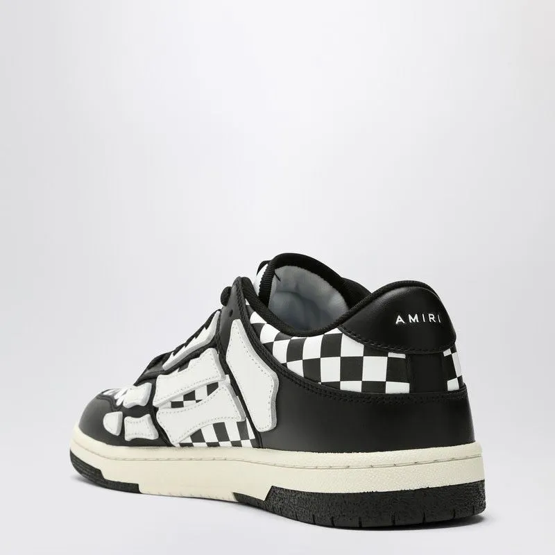 SKEL TOP LOW BLACK/WHITE PLAID SNEAKER