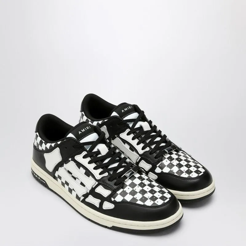 SKEL TOP LOW BLACK/WHITE PLAID SNEAKER