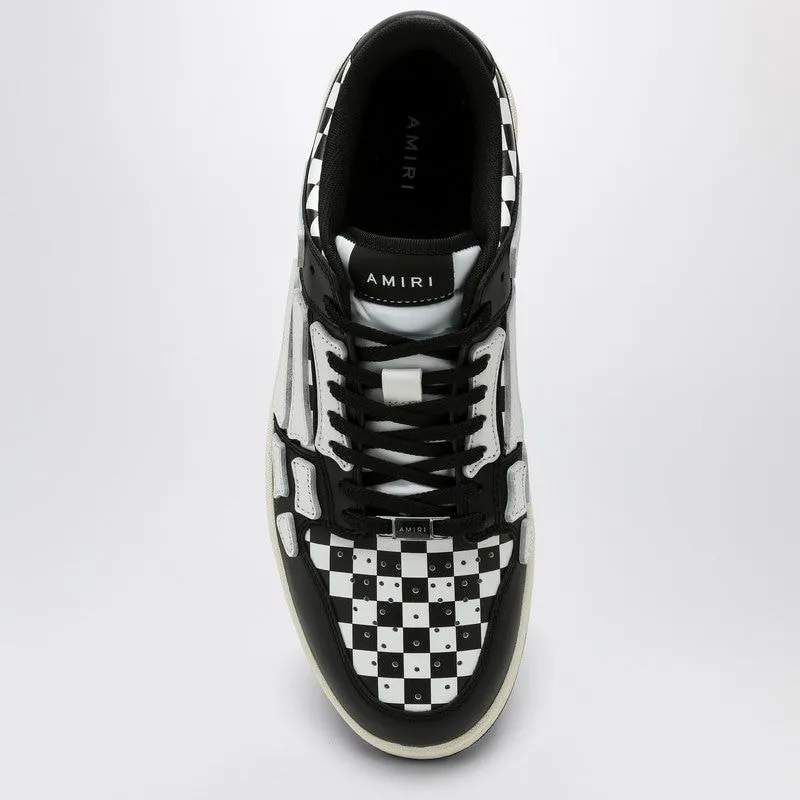 SKEL TOP LOW BLACK/WHITE PLAID SNEAKER