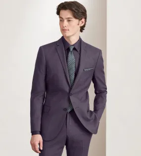 Slim Fit Deep Purple Solid Suit