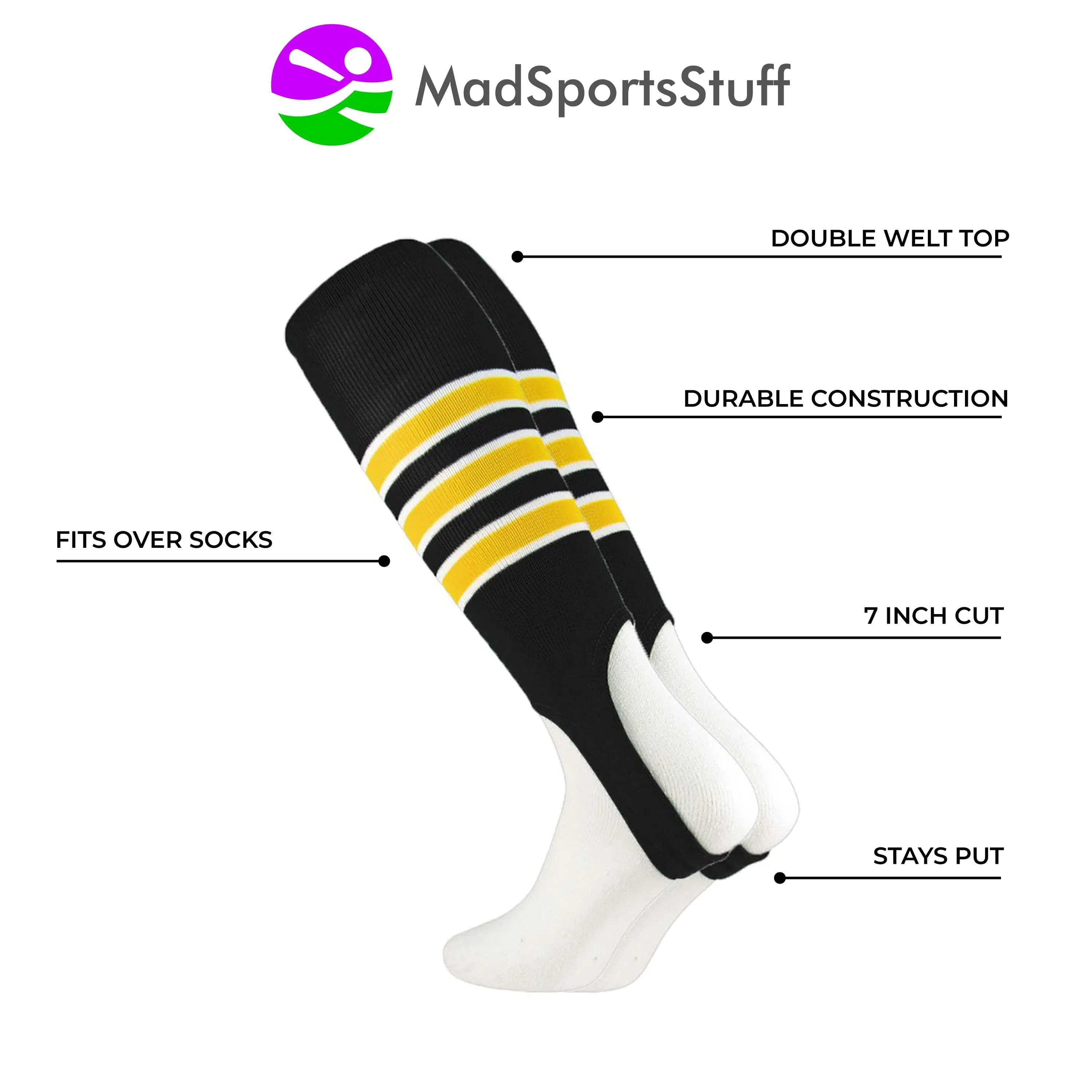 Striped Baseball Stirrups Pattern D