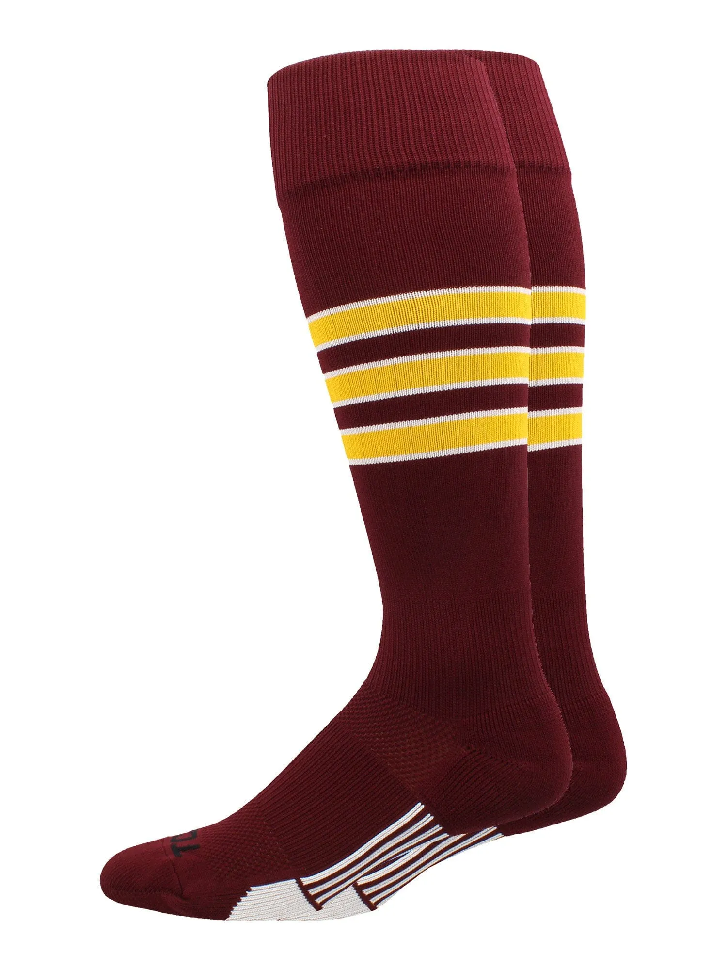 Striped Sofftball Socks Over the Calf Dugout Pattern D