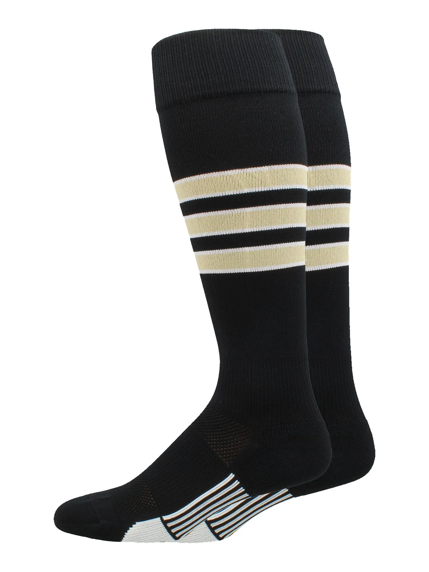Striped Sofftball Socks Over the Calf Dugout Pattern D