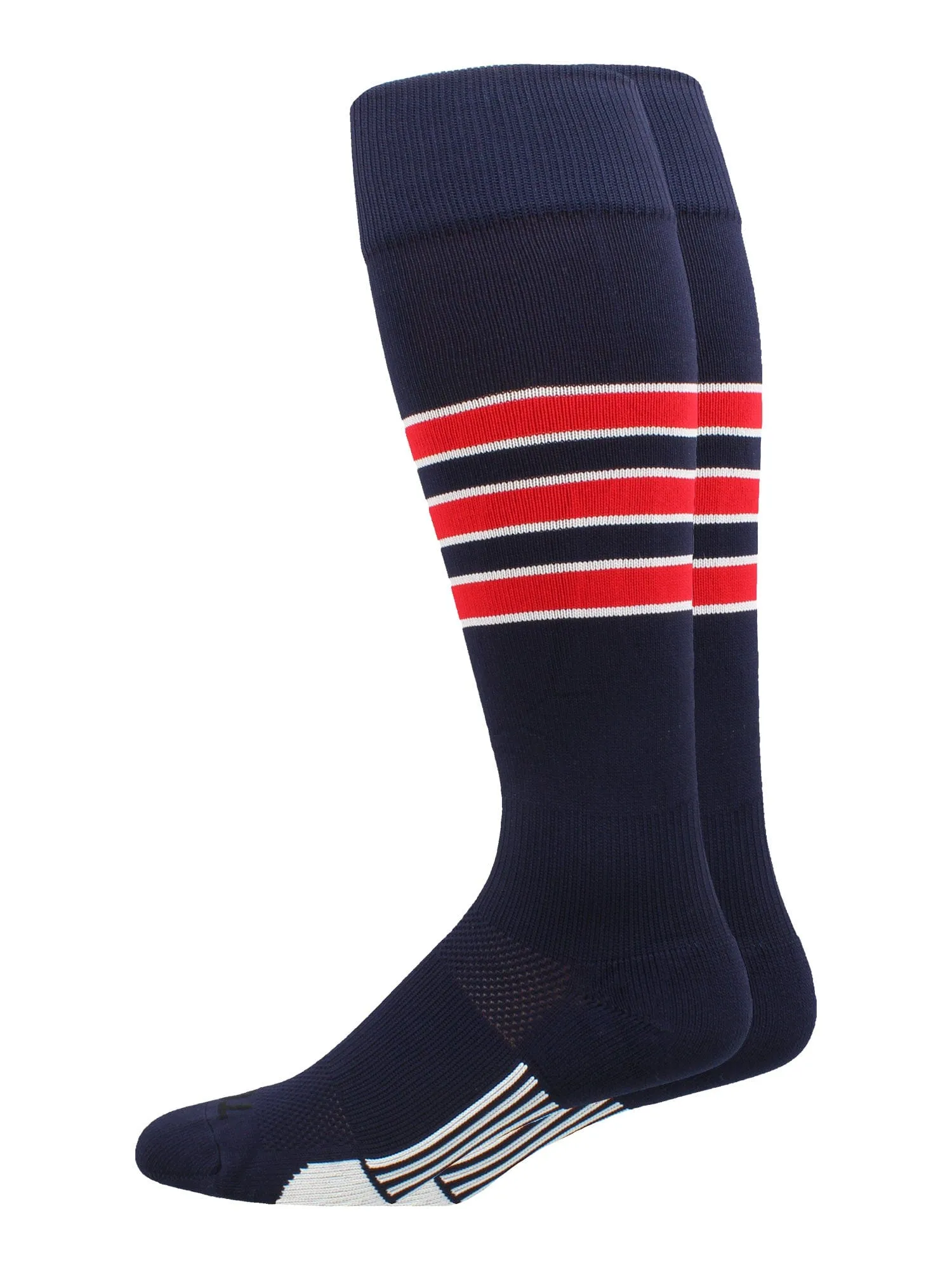Striped Sofftball Socks Over the Calf Dugout Pattern D