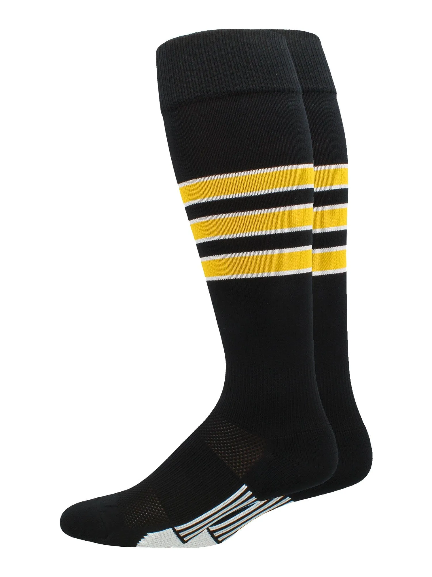 Striped Sofftball Socks Over the Calf Dugout Pattern D