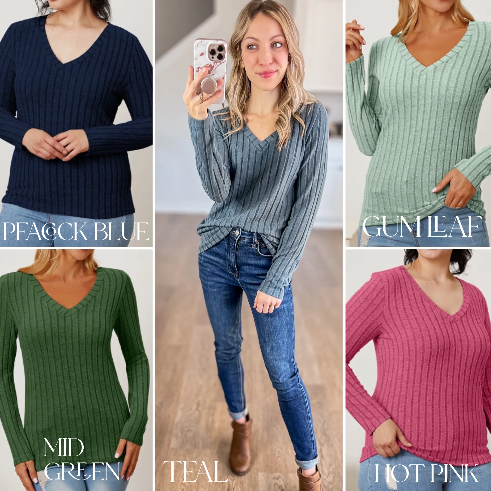 Tara V-Neck Long Sleeve