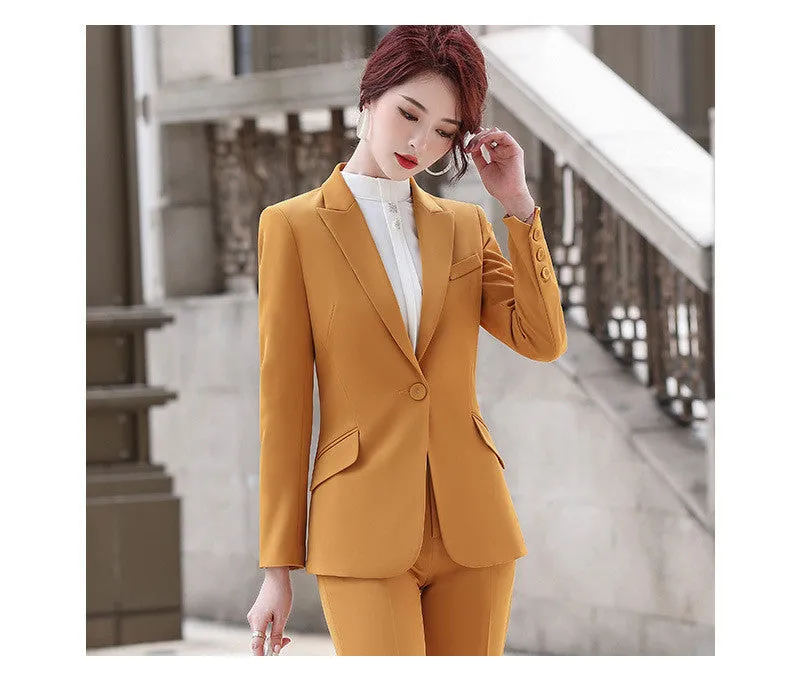 Women's Trouser Suit Office Professional Suit Jacket